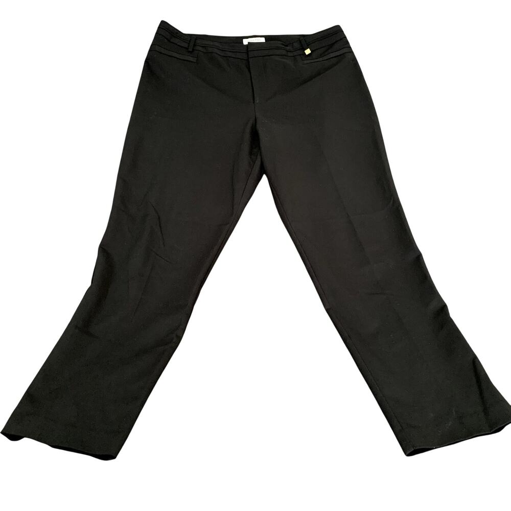 Calvin Klein Women's Black Straight Leg Pant Size 14